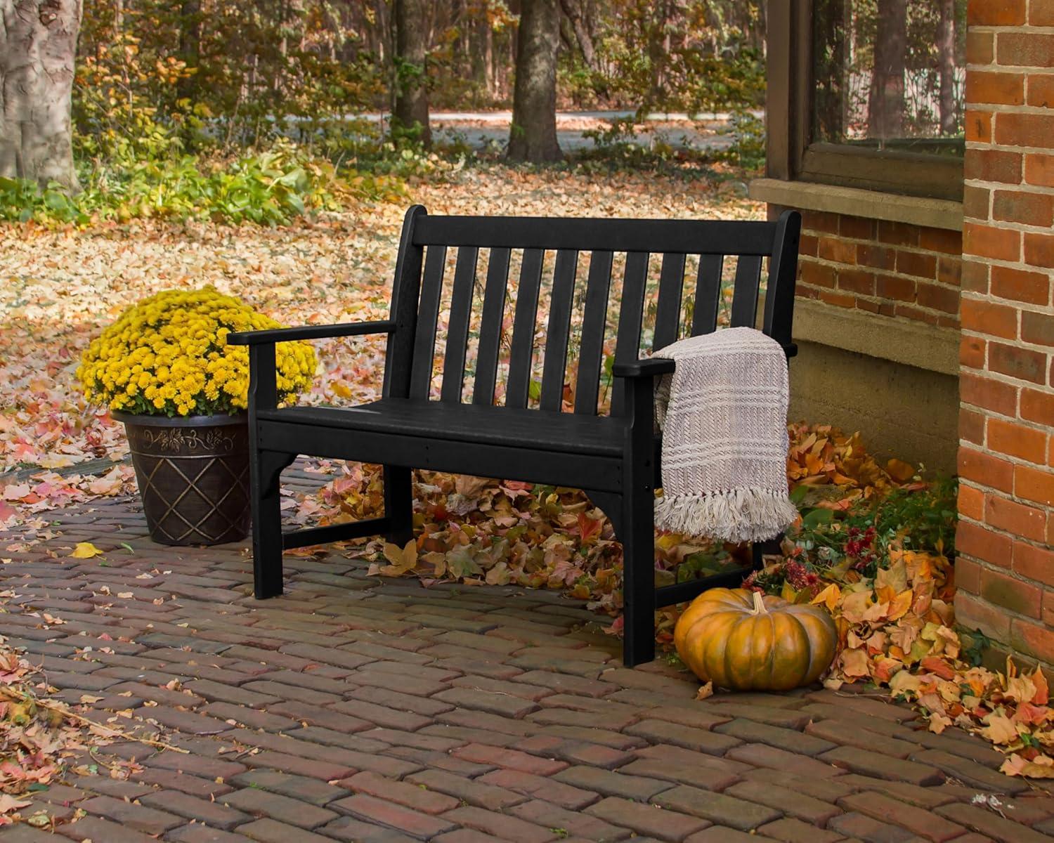 image:imagePOLYWOOD GNB48BL Vineyard 48 Bench BlackBlack