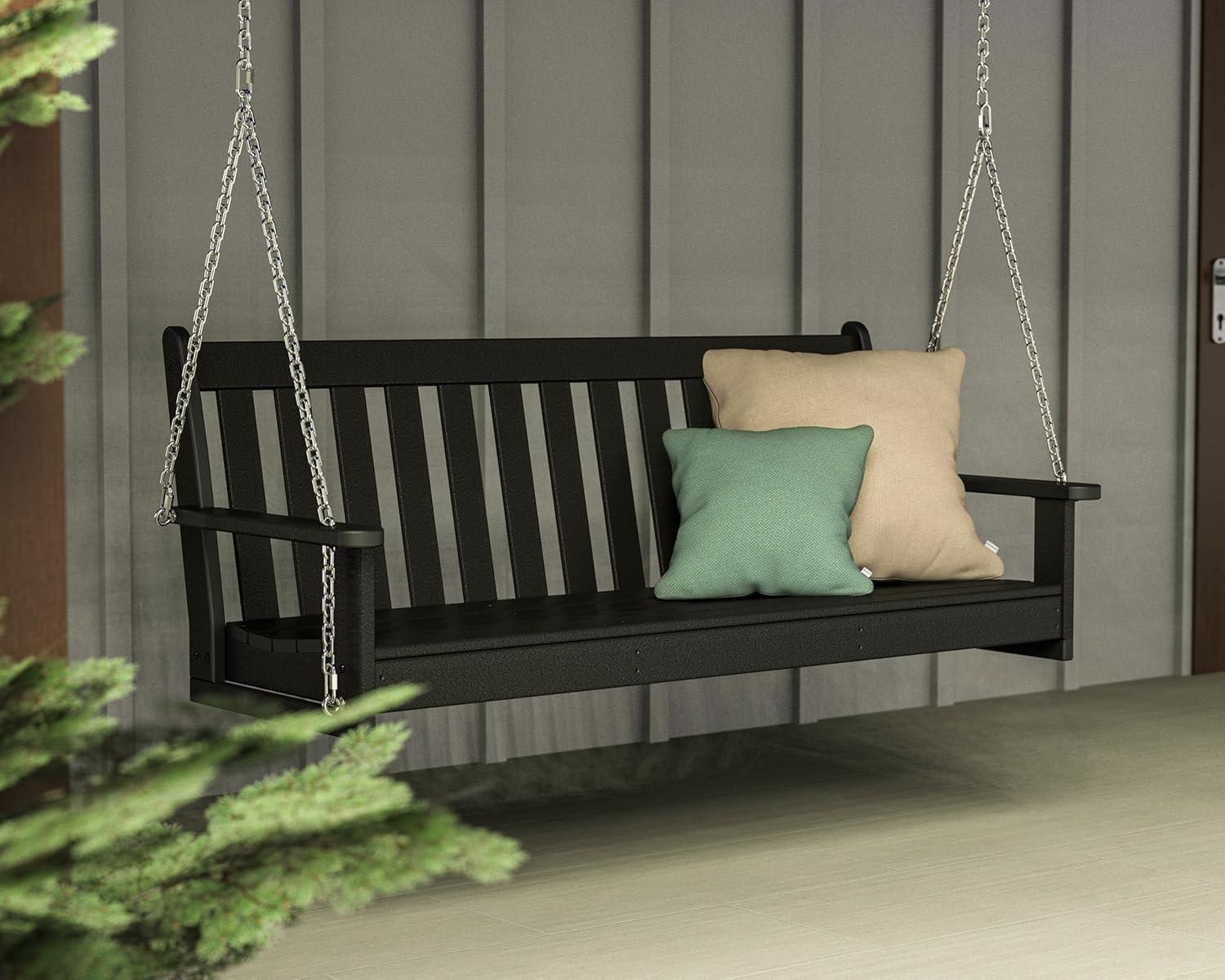 image:imagePOLYWOOD GNS60WH Vineyard 60 Swing WhiteBlack