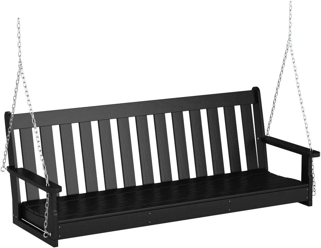 image:imagePOLYWOOD GNS60WH Vineyard 60 Swing WhiteBlack