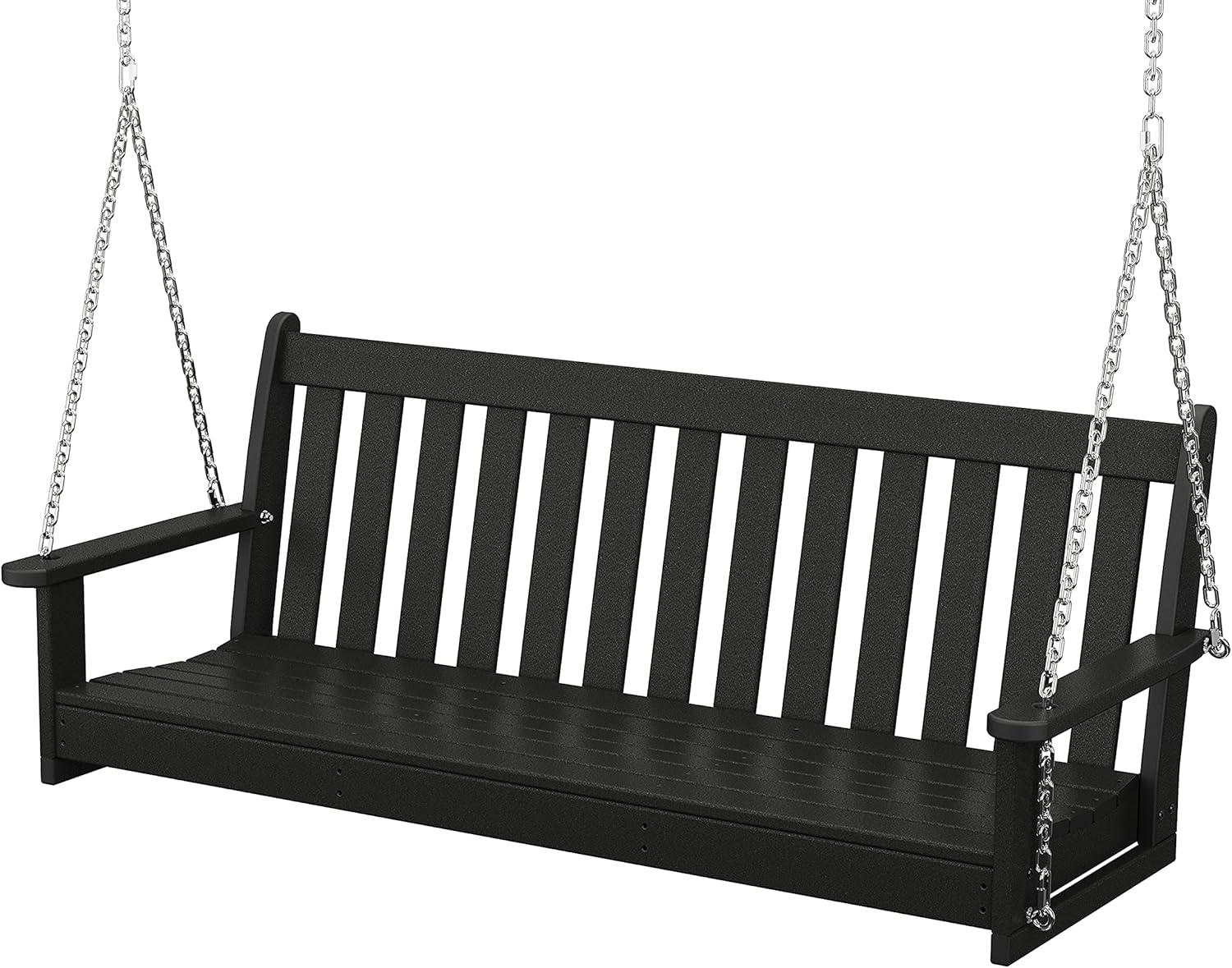 image:imagePOLYWOOD GNS60WH Vineyard 60 Swing WhiteBlack