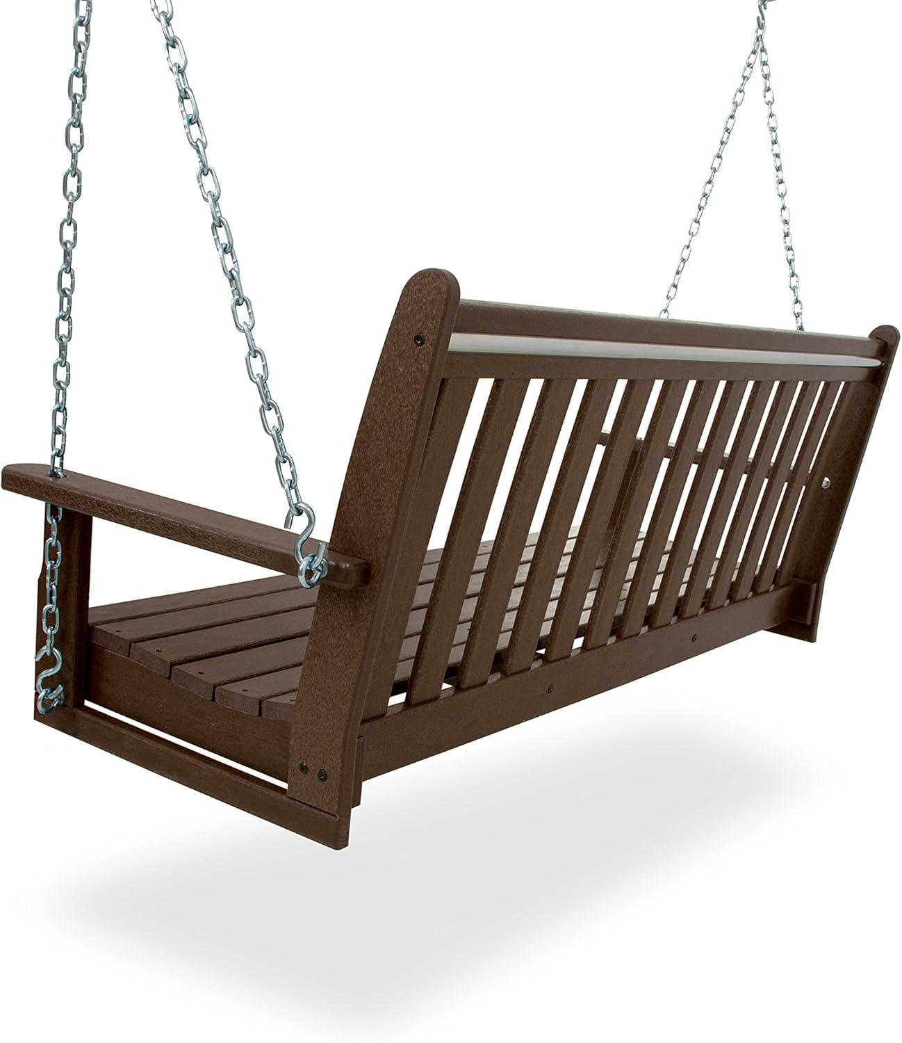 image:imagePOLYWOOD GNS60WH Vineyard 60 Swing WhiteMahogany