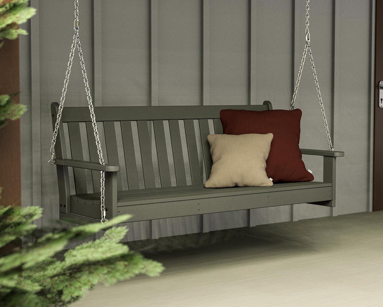 image:imagePOLYWOOD GNS60WH Vineyard 60 Swing WhiteSlate Grey