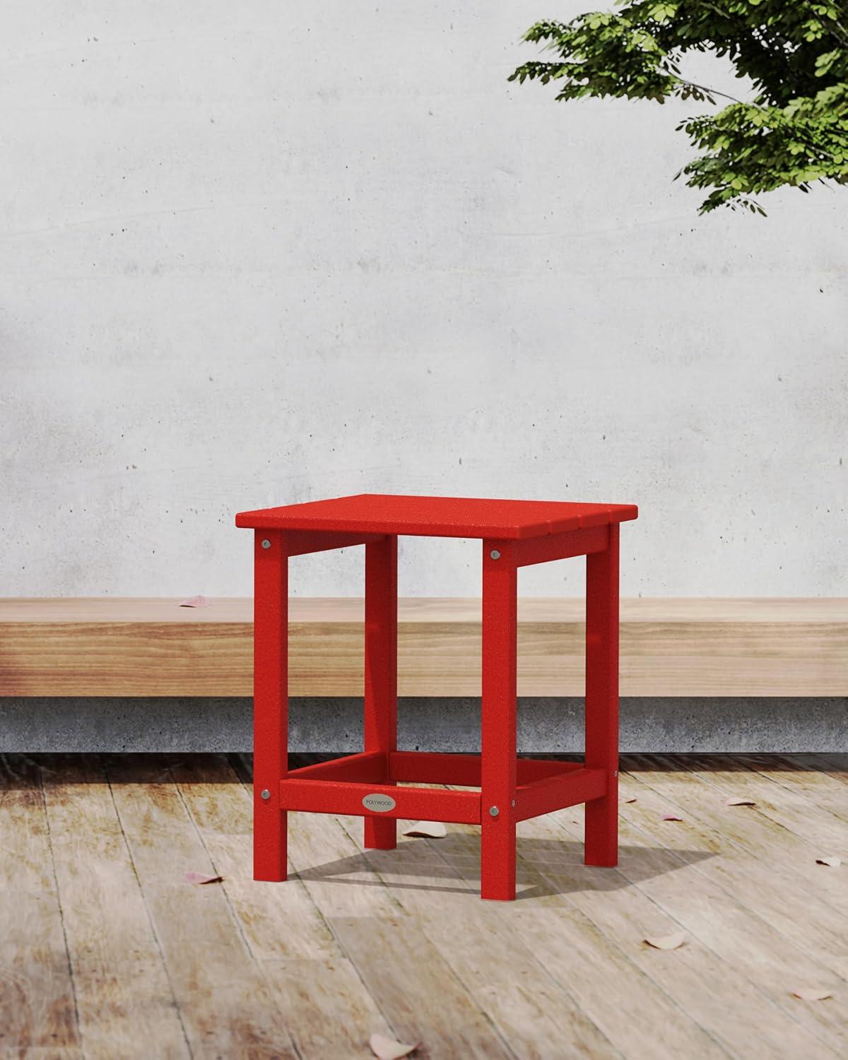 image:imagePOLYWOOD Long Island 18 Side Table WhiteSunset Red