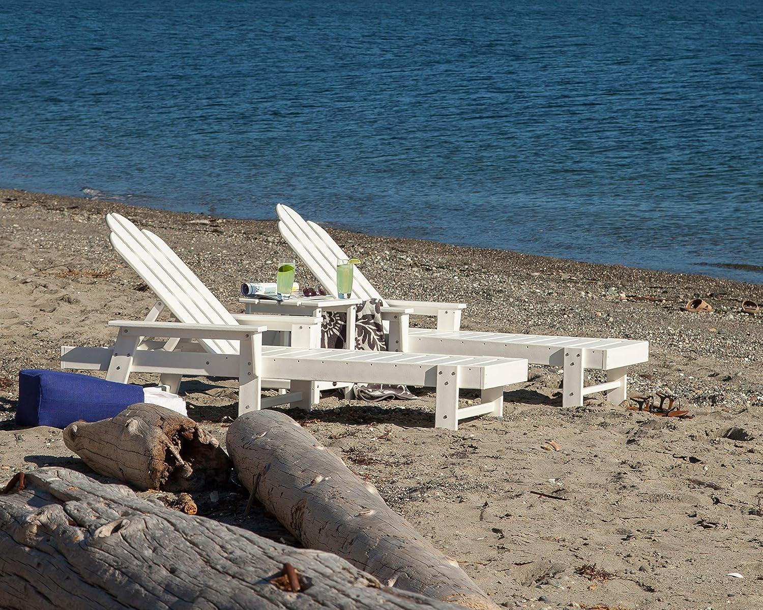 image:imagePOLYWOOD Long Island Chaise Set WhiteBlack