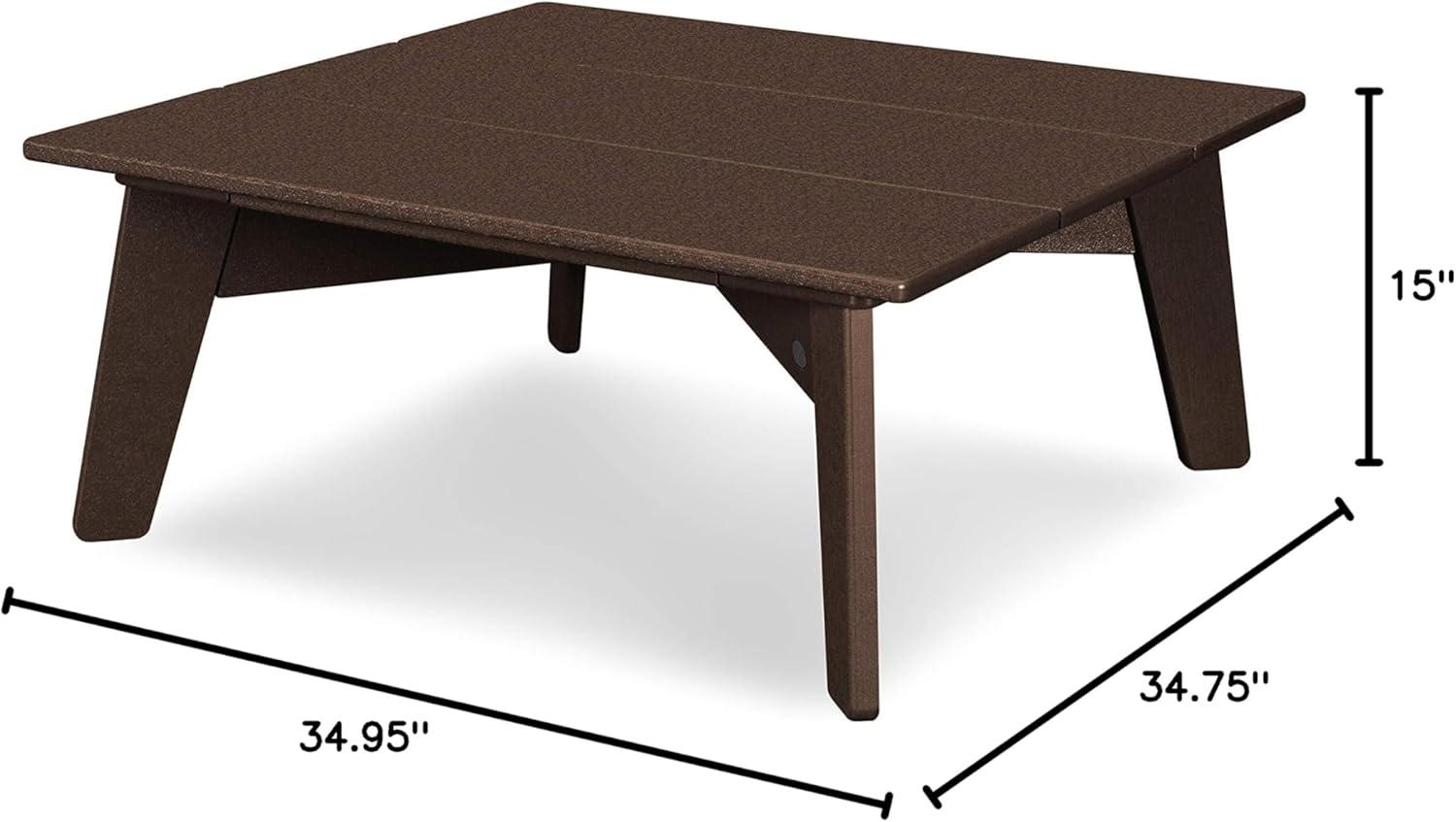 image:imagePOLYWOOD Riviera Modern Conversation Table in Slate GreyMahogany