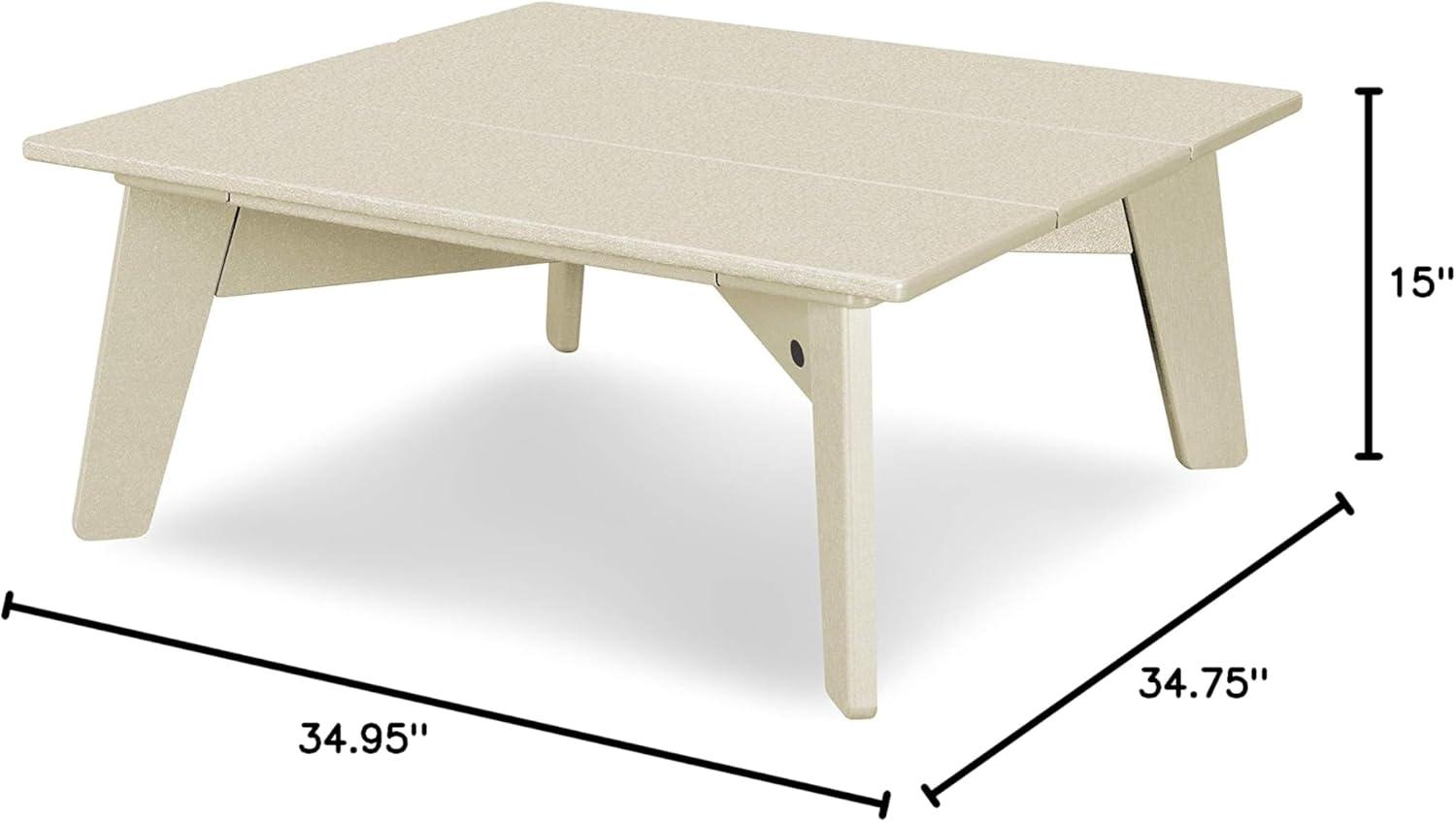 image:imagePOLYWOOD Riviera Modern Conversation Table in Slate GreySand
