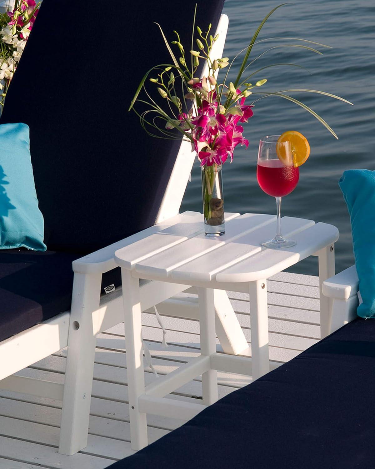 image:imagePOLYWOOD SBT18WH South Beach 18 Outdoor Side Table WhiteGreen