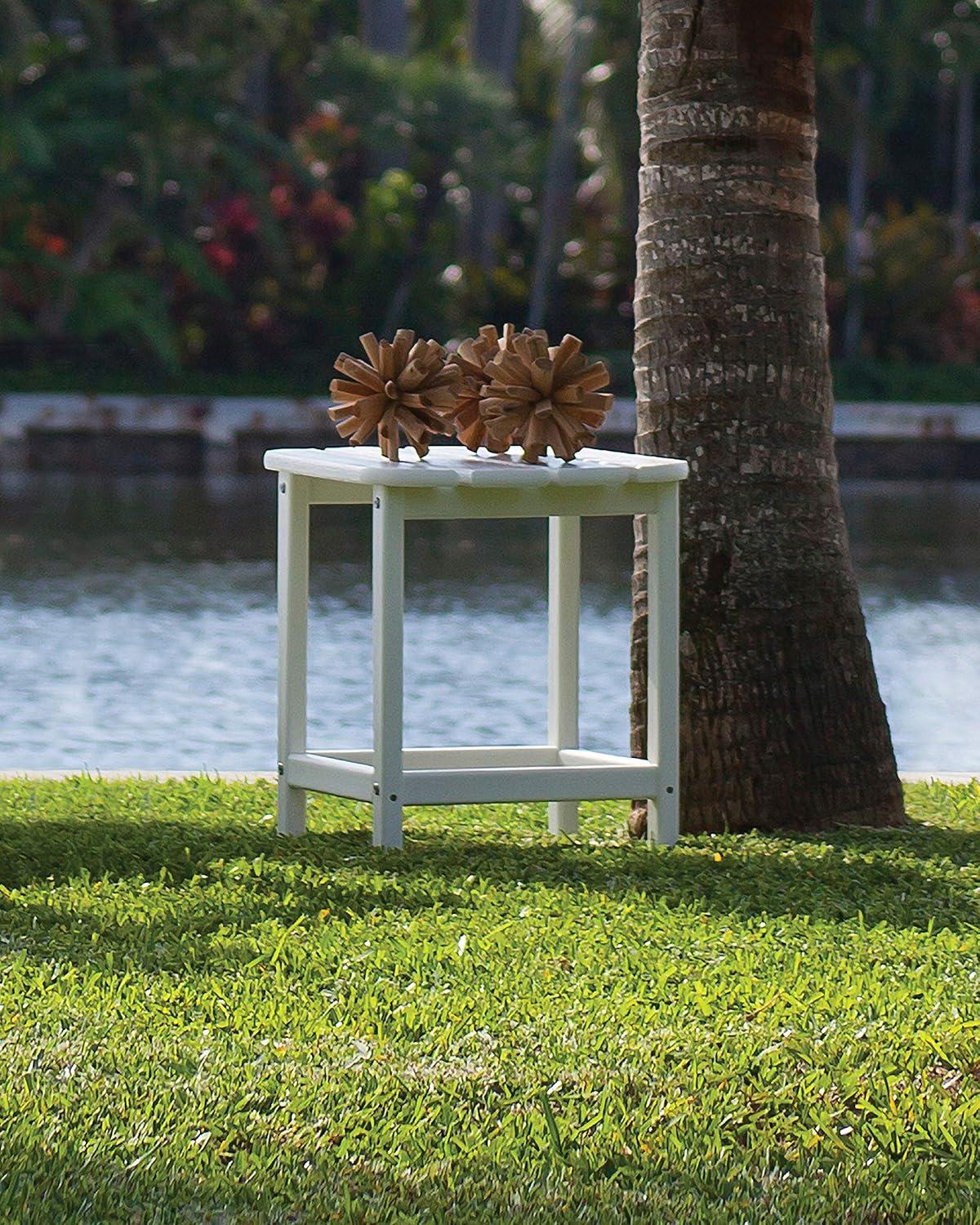 image:imagePOLYWOOD SBT18WH South Beach 18 Outdoor Side Table WhiteLemon