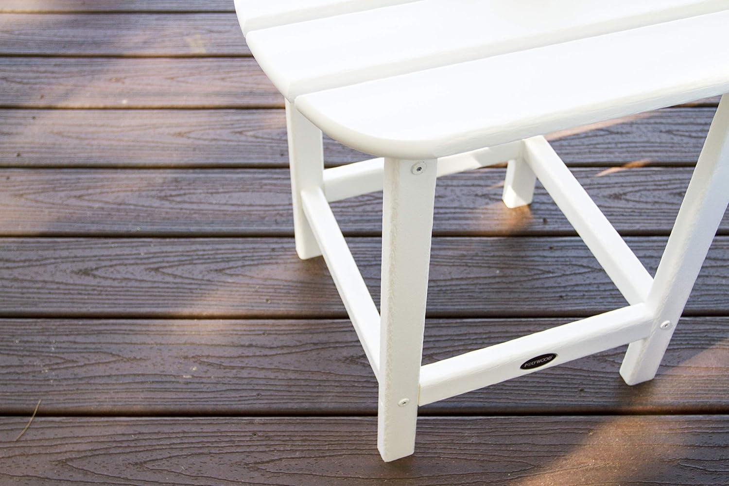 image:imagePOLYWOOD SBT18WH South Beach 18 Outdoor Side Table WhiteMahogany