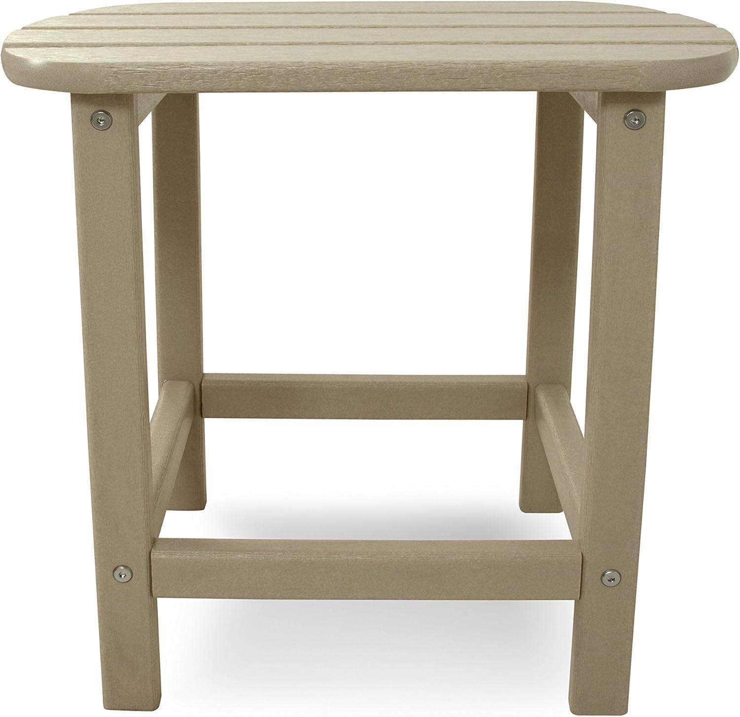 image:imagePOLYWOOD SBT18WH South Beach 18 Outdoor Side Table WhiteSand