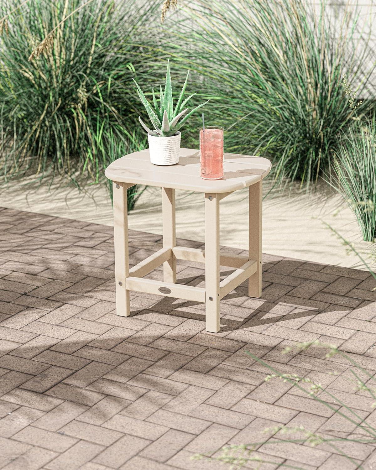 image:imagePOLYWOOD SBT18WH South Beach 18 Outdoor Side Table WhiteSand
