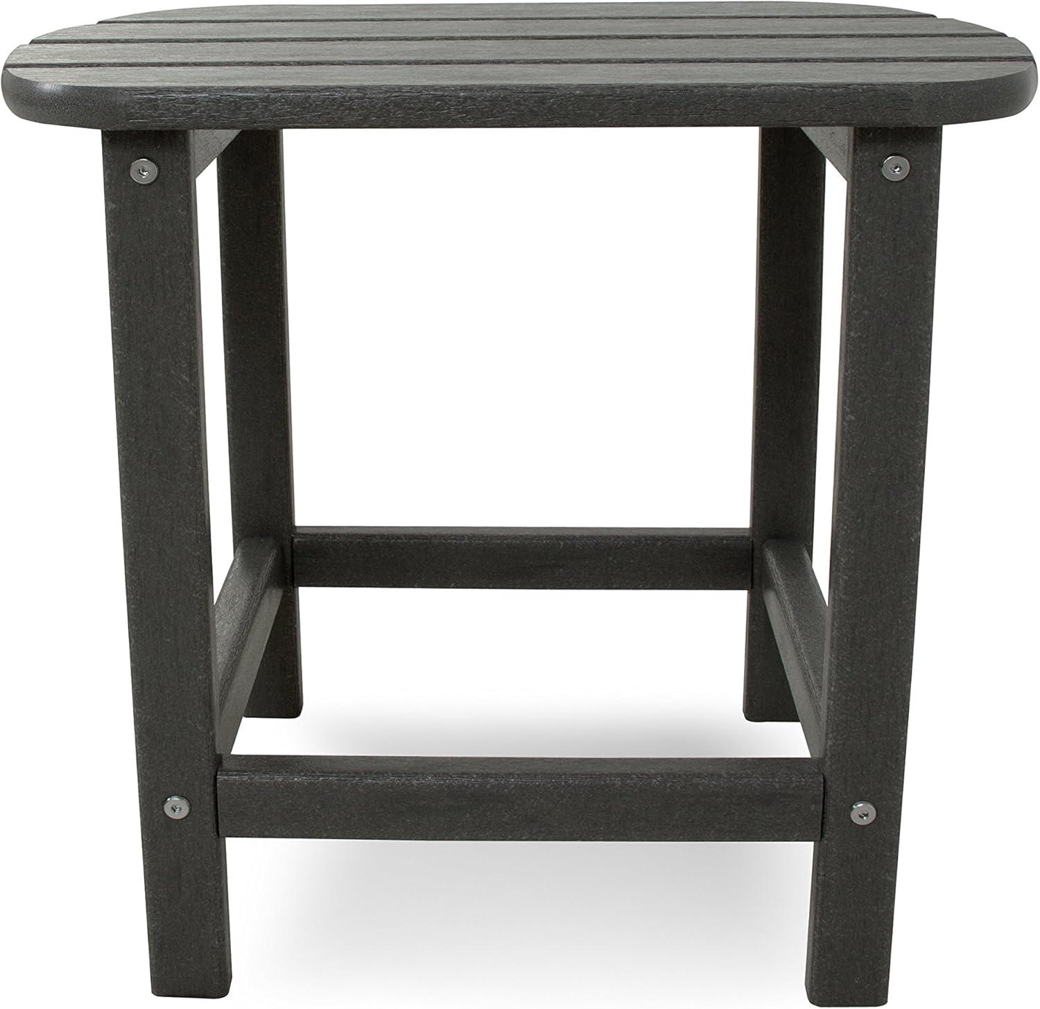 image:imagePOLYWOOD SBT18WH South Beach 18 Outdoor Side Table WhiteSlate Grey