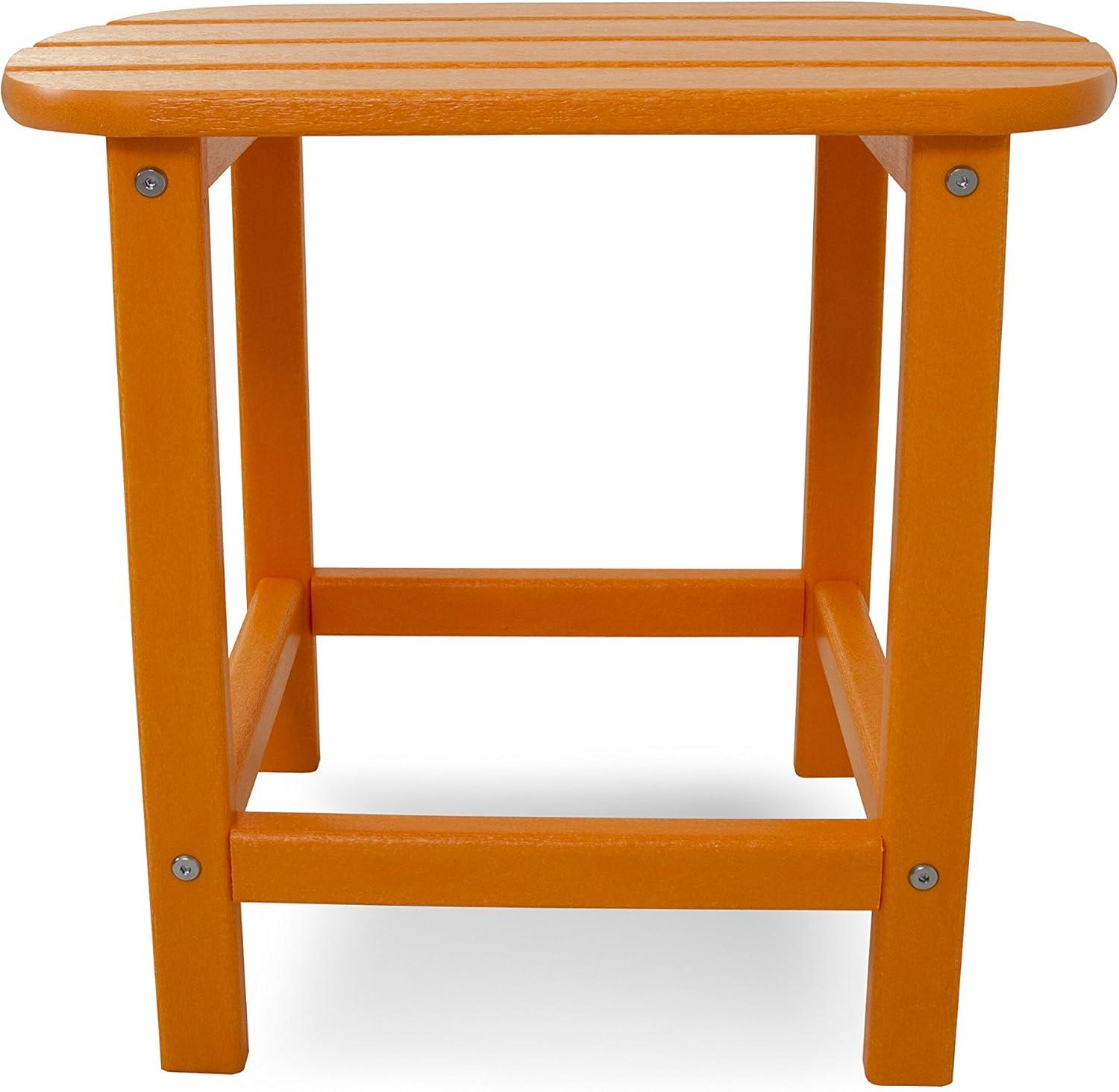 image:imagePOLYWOOD SBT18WH South Beach 18 Outdoor Side Table WhiteTangerine
