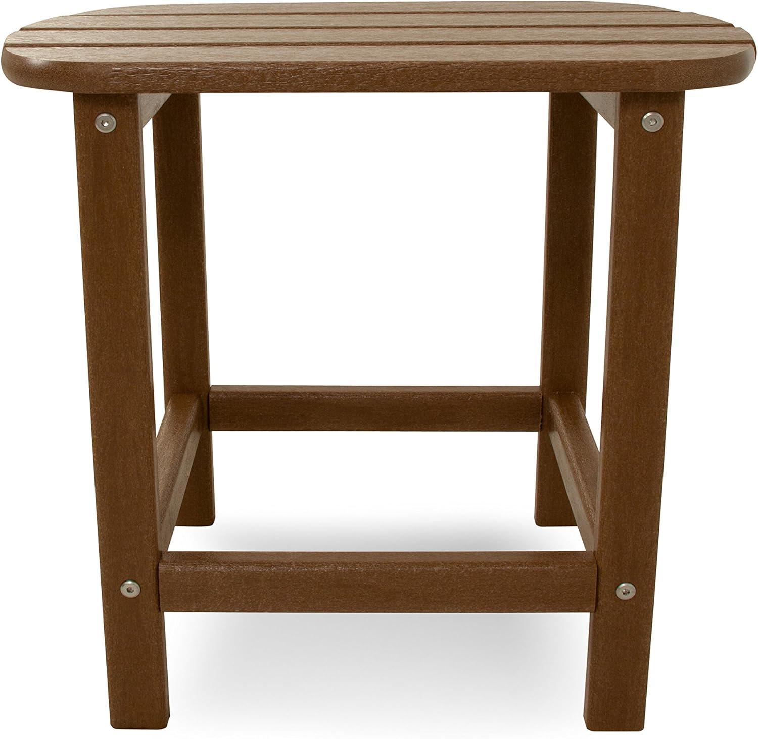image:imagePOLYWOOD SBT18WH South Beach 18 Outdoor Side Table WhiteTeak