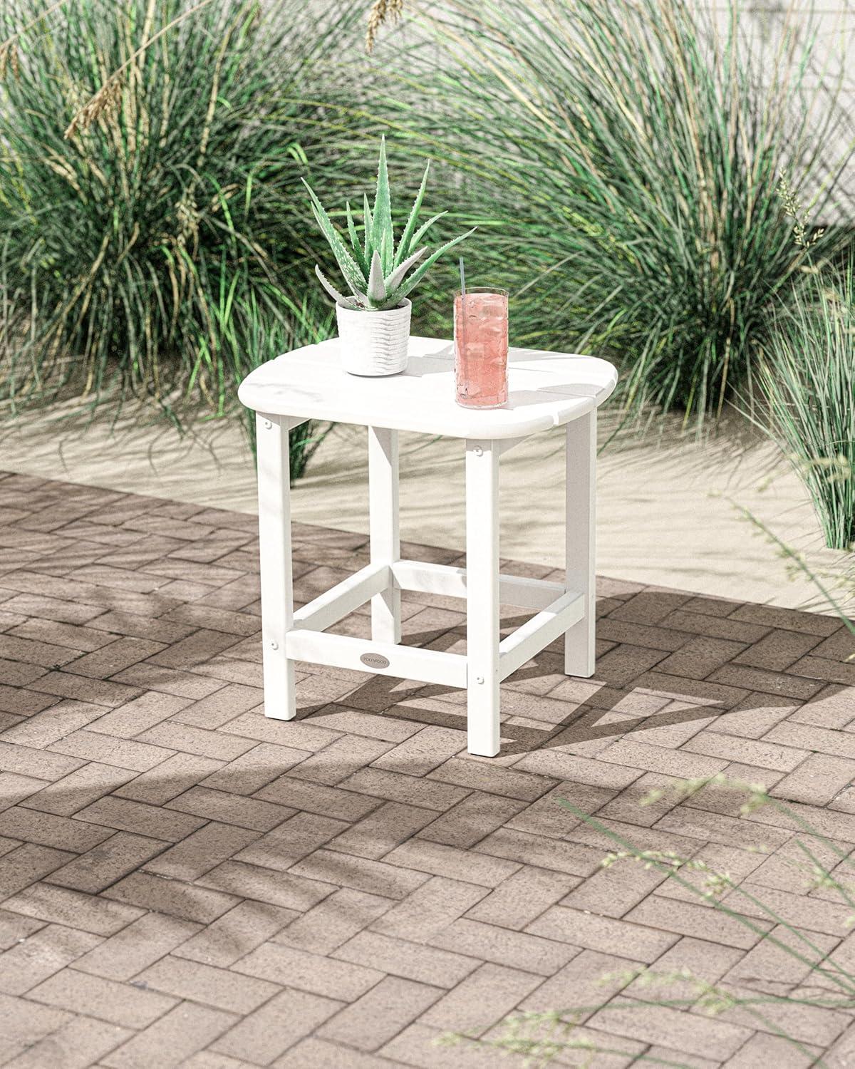 image:imagePOLYWOOD SBT18WH South Beach 18 Outdoor Side Table WhiteWhite