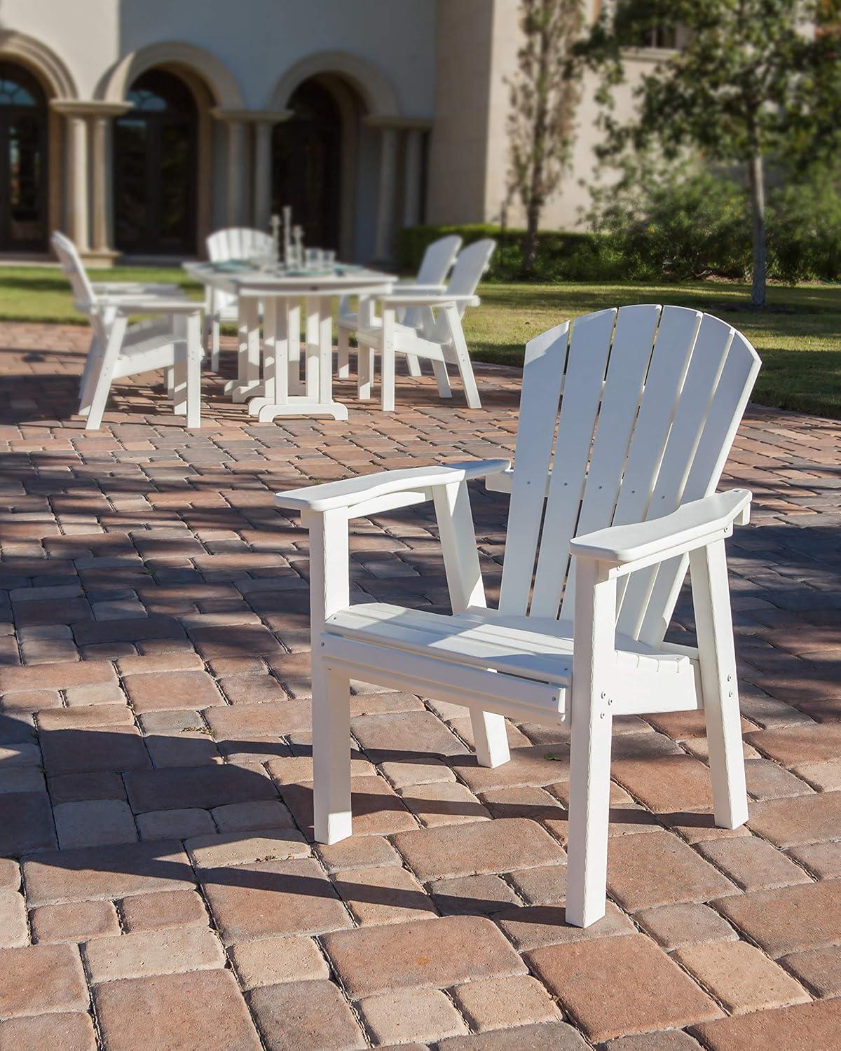 image:imagePOLYWOOD SHD19WH Seashell Casual Chair WhiteMahogany
