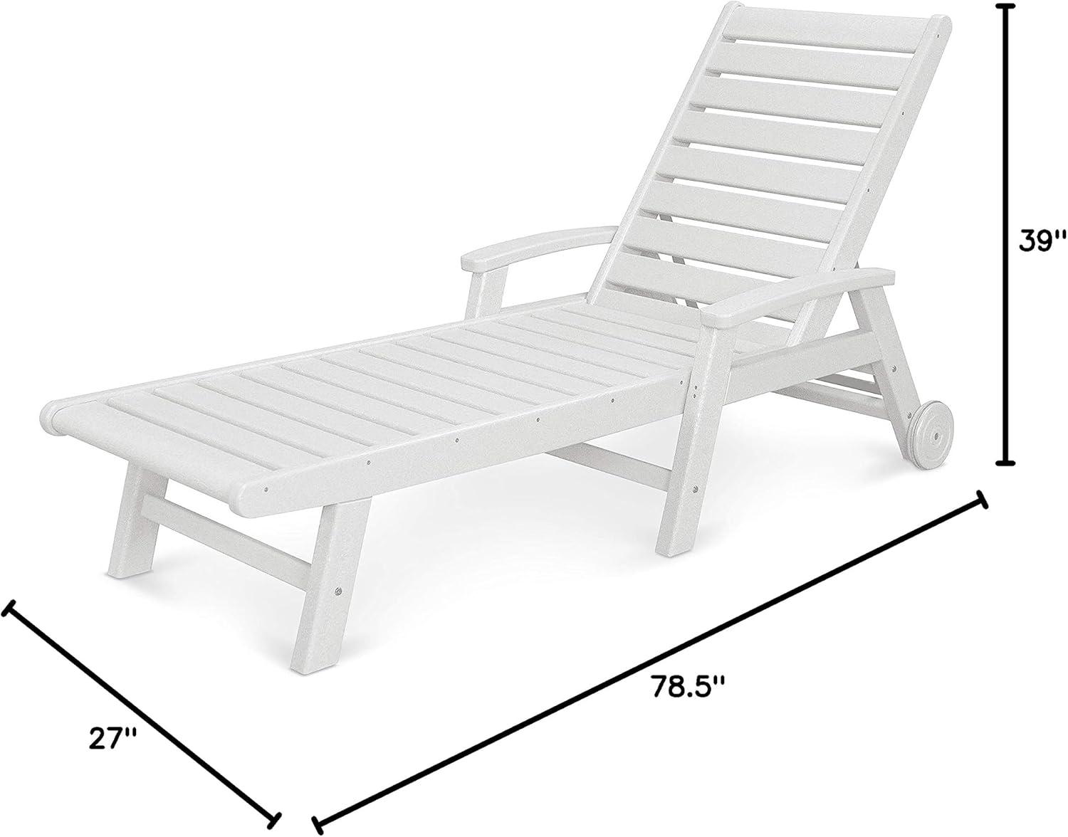 image:imagePOLYWOOD Signature Chaise BlackWhite