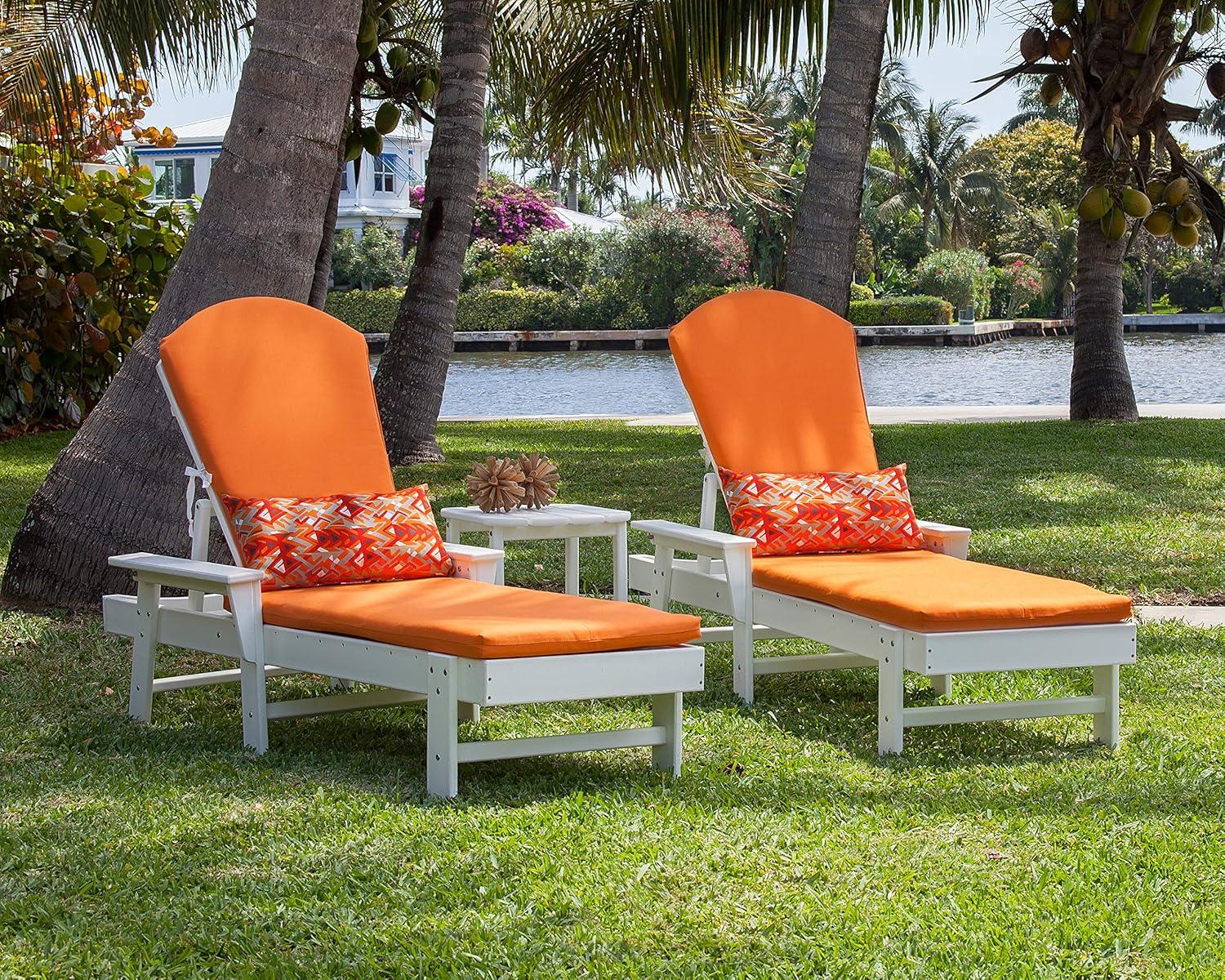 image:imagePOLYWOOD South Beach Chaise Set WhiteBlack