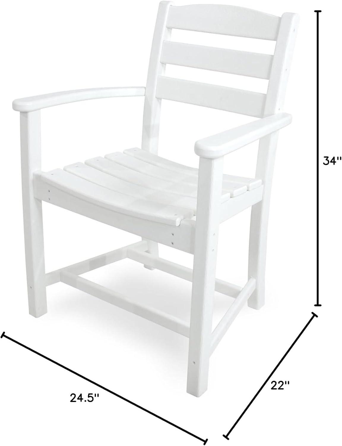 image:imagePOLYWOOD TD200WH La Casa Caf Dining Arm Chair White