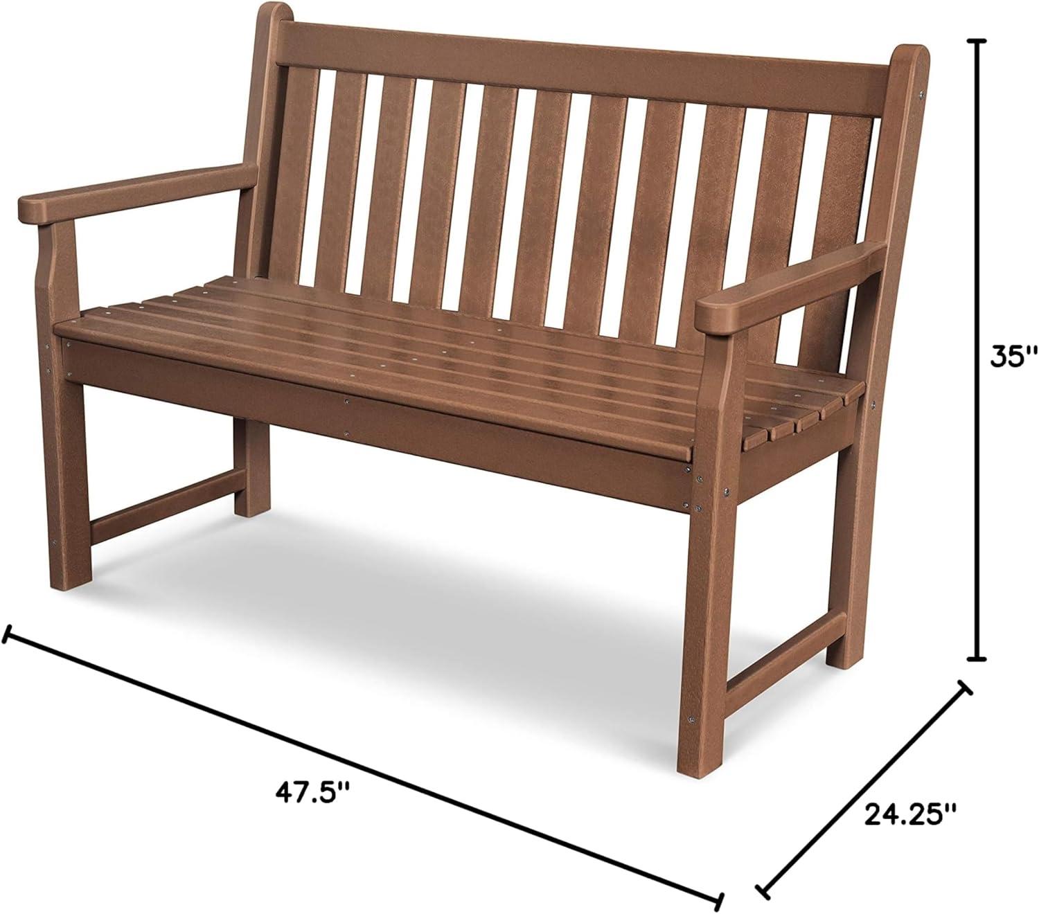 image:imagePOLYWOOD TGB48WH Traditional Garden 48 Bench WhiteTeak