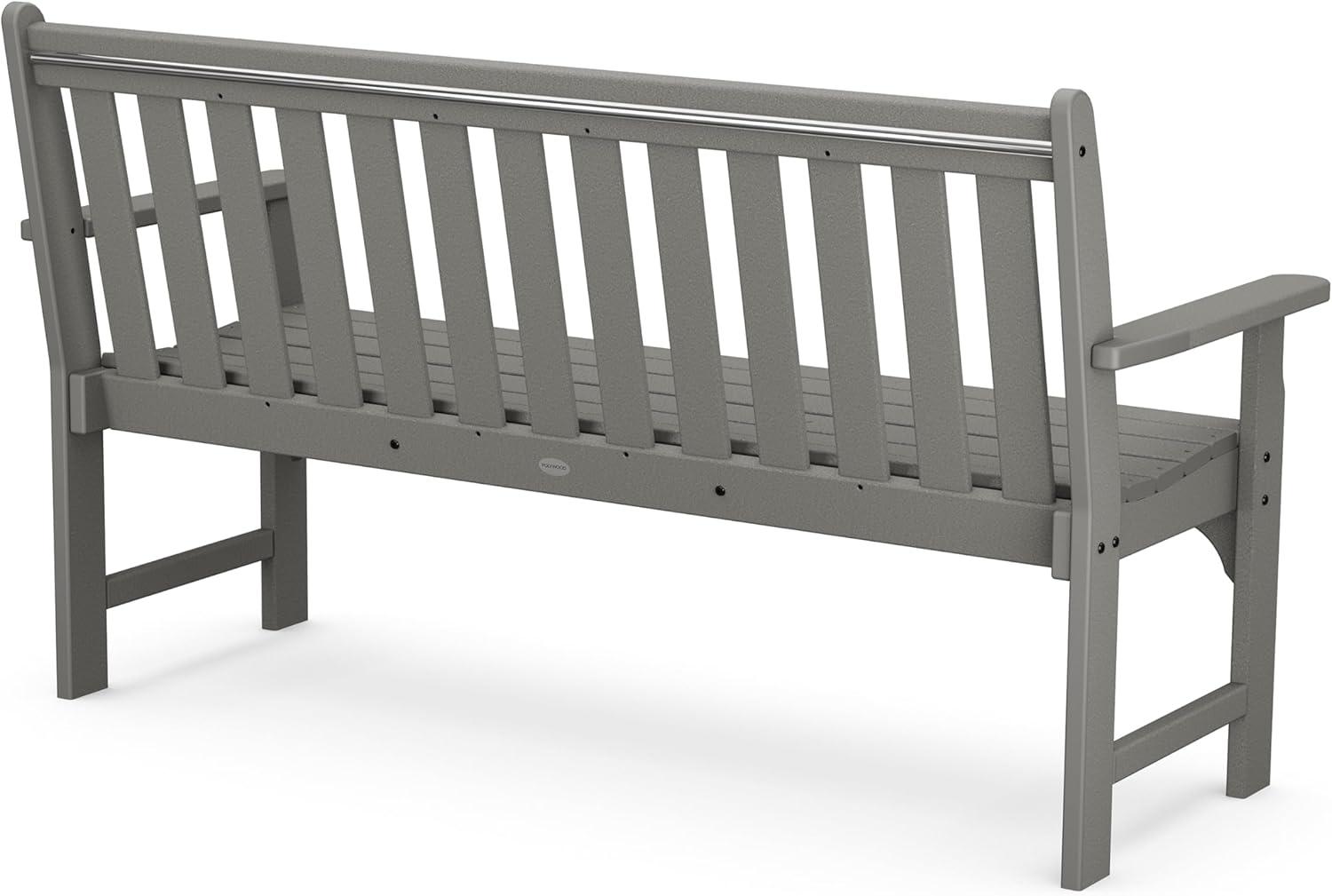 image:imagePOLYWOOD Vineyard 60 BenchSlate Grey