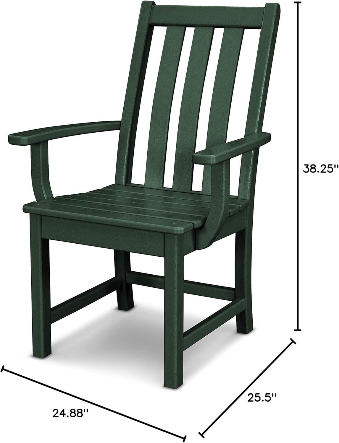 image:imagePOLYWOOD Vineyard Dining Arm Chair BlackGreen