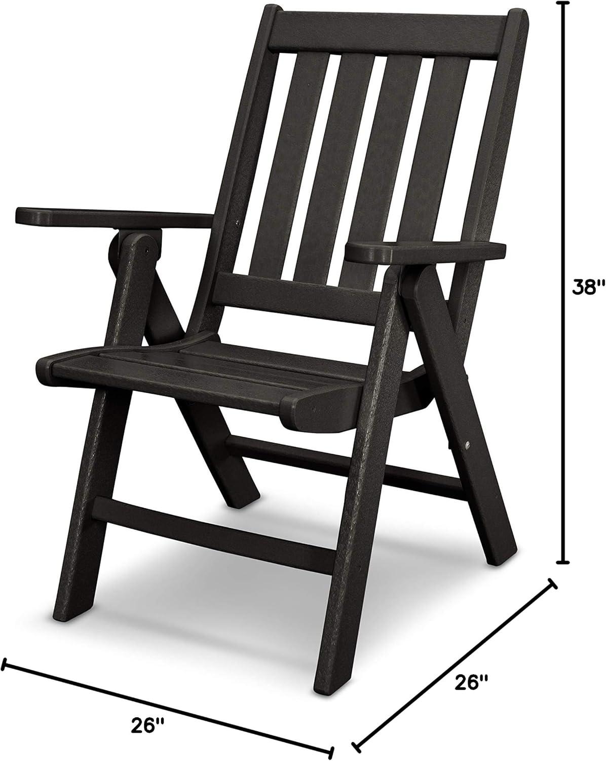 image:imagePOLYWOOD Vineyard Folding Dining Chair SandBlack