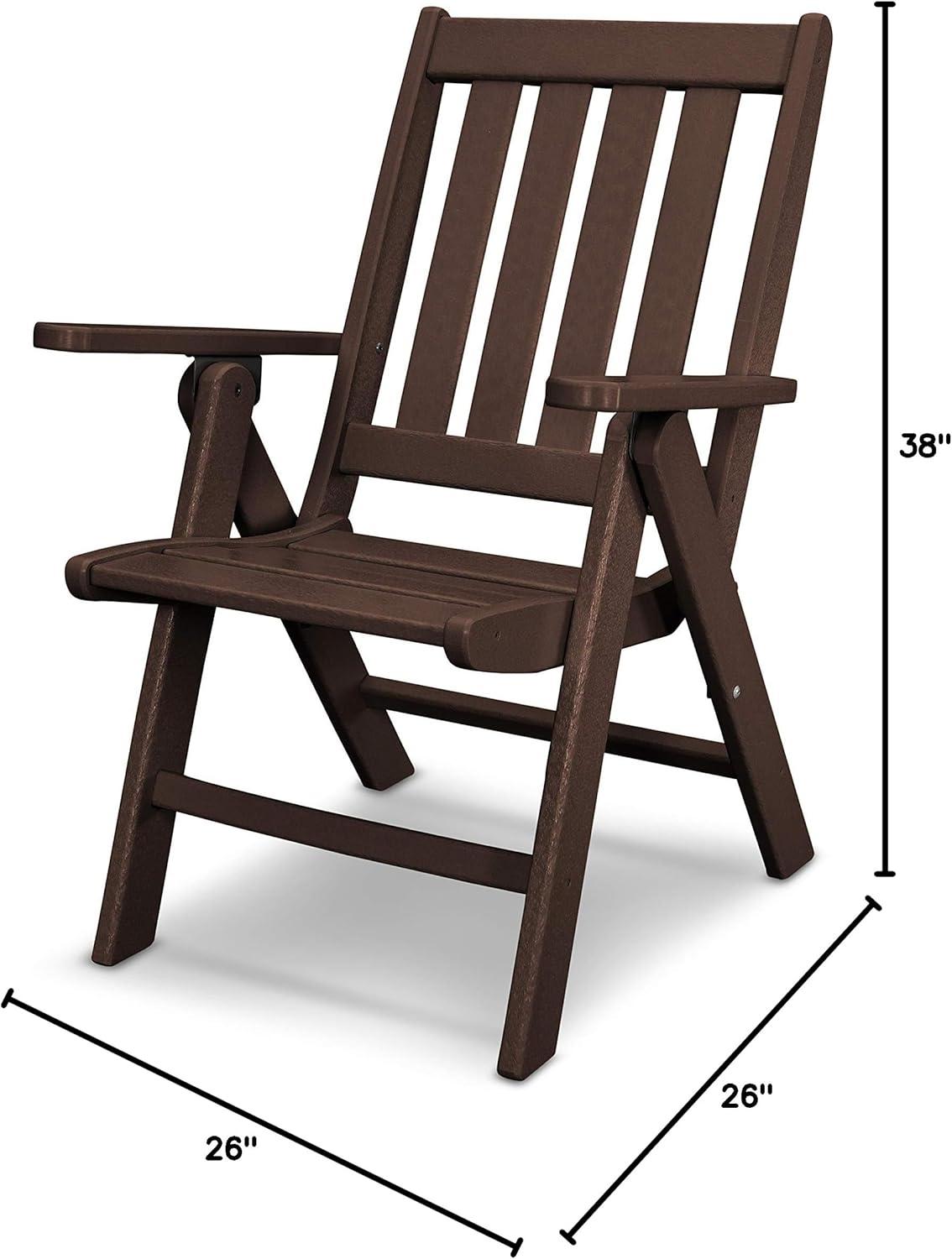 image:imagePOLYWOOD Vineyard Folding Dining Chair SandMahogany