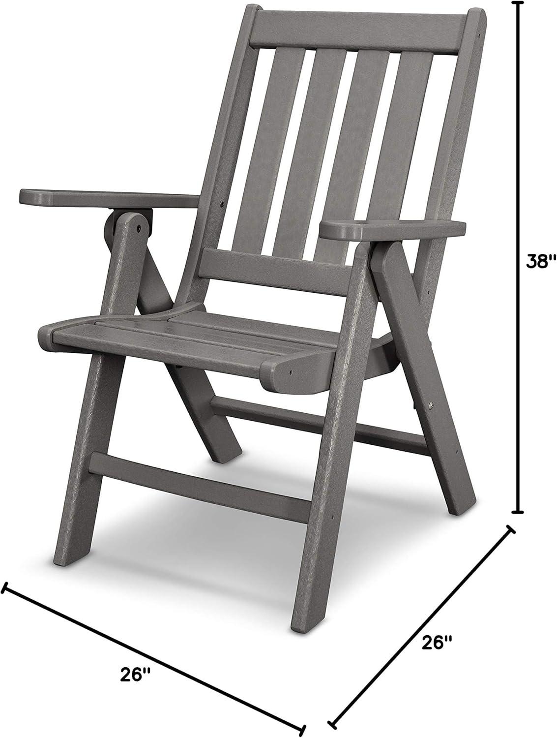 image:imagePOLYWOOD Vineyard Folding Dining Chair SandSlate Grey