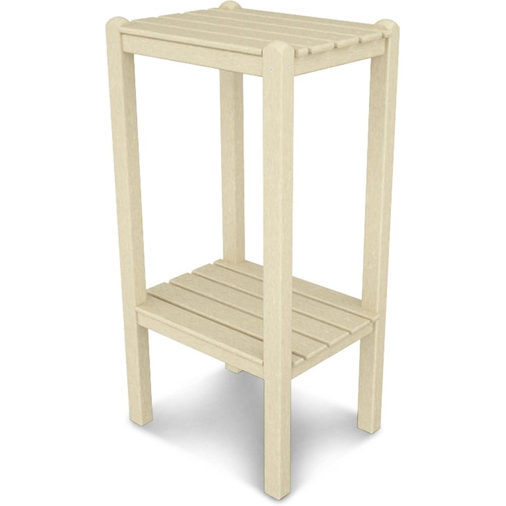 image:imagePOLYWOOD 2Shelf Bar Side Table SandSand