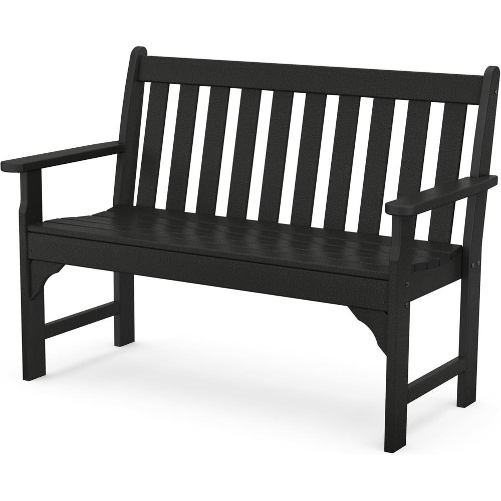 image:imagePOLYWOOD GNB48BL Vineyard 48 Bench BlackBlack