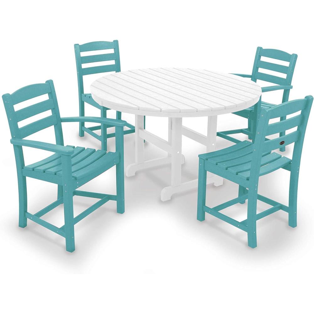 image:imagePOLYWOOD La Casa Caf Dining Set WhiteAruba White