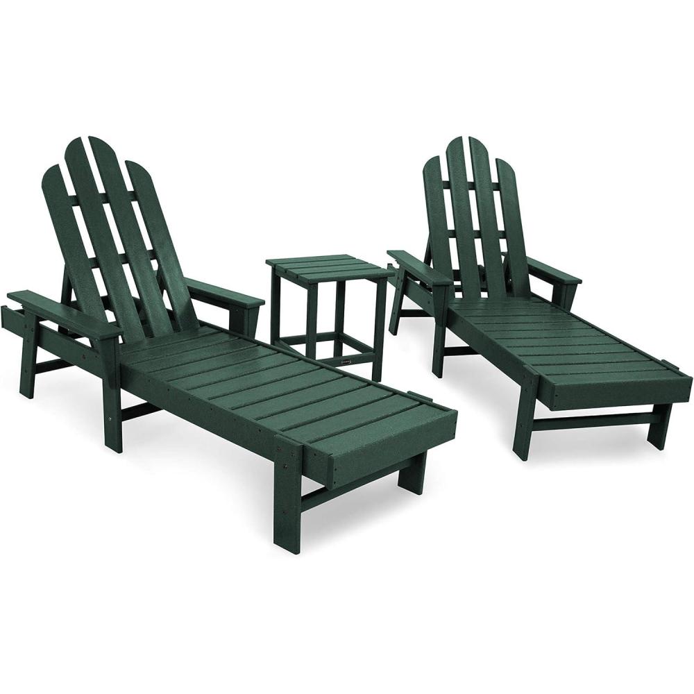 image:imagePOLYWOOD Long Island Chaise Set WhiteGreen