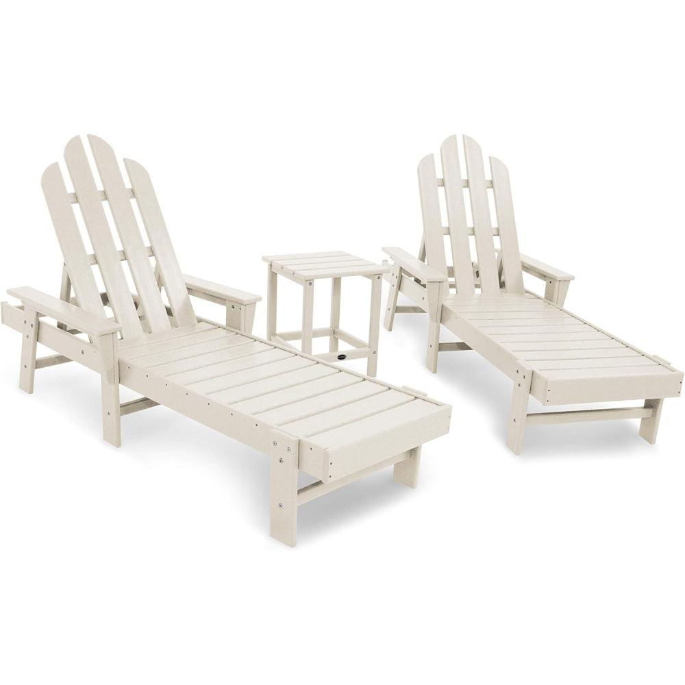 image:imagePOLYWOOD Long Island Chaise Set WhiteSand