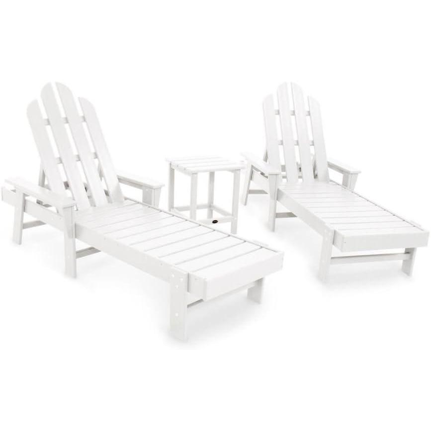 image:imagePOLYWOOD Long Island Chaise Set WhiteWhite