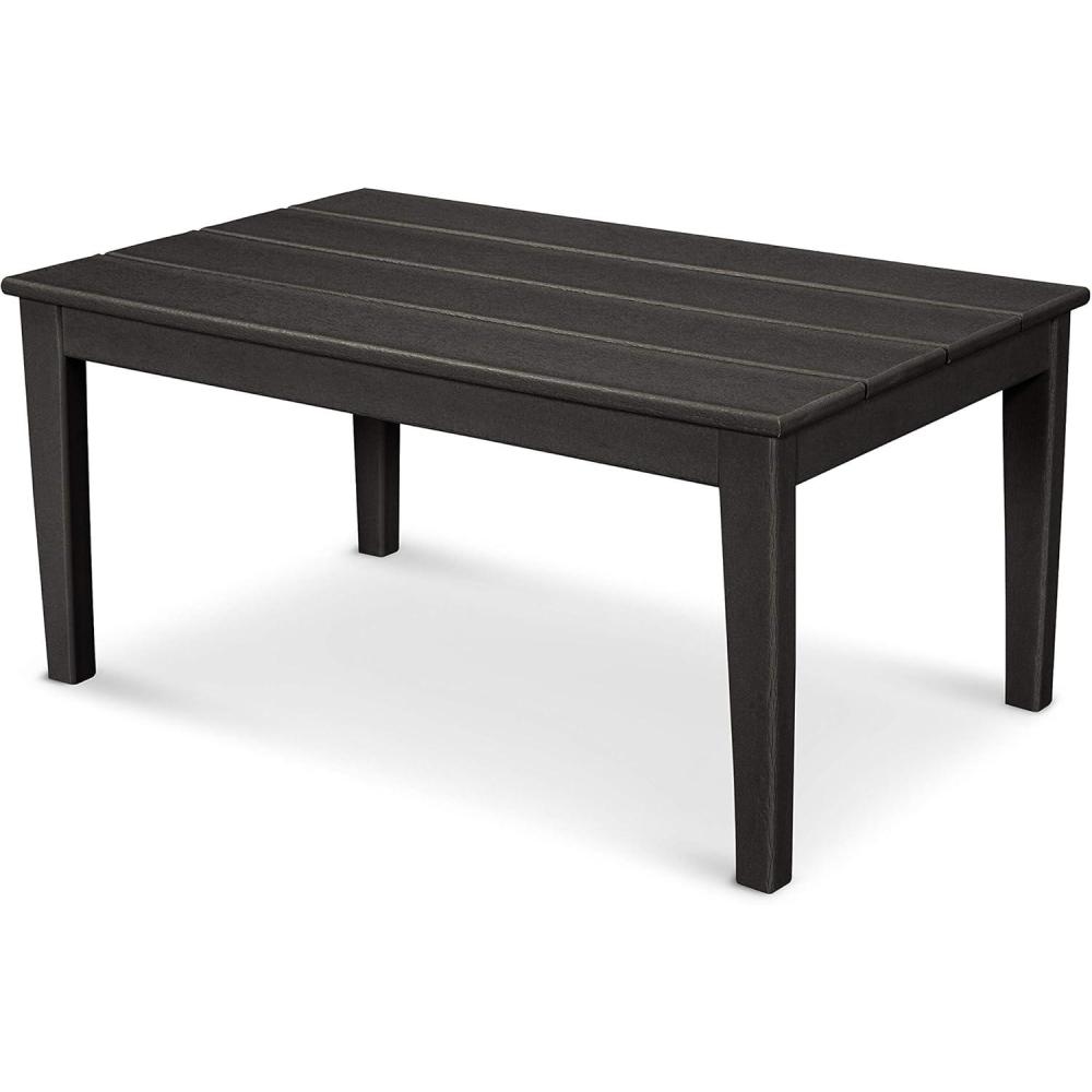 image:imagePOLYWOOD Newport 22 x 36 Coffee Table Slate GreyBlack