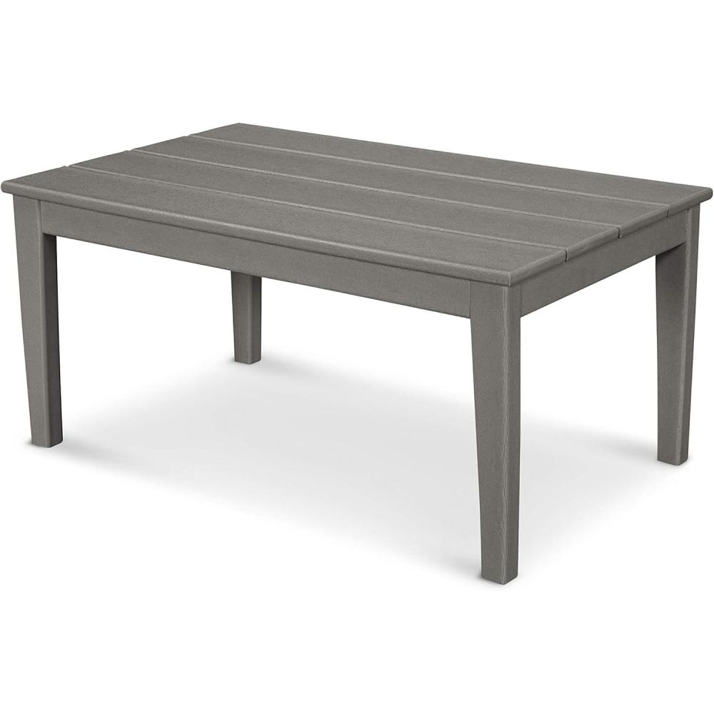 image:imagePOLYWOOD Newport 22 x 36 Coffee Table Slate GreySlate Grey