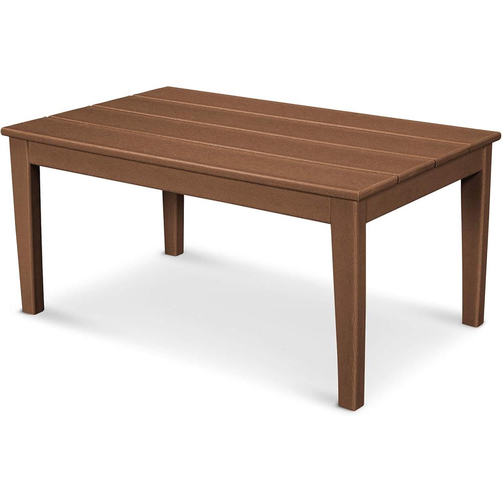 image:imagePOLYWOOD Newport 22 x 36 Coffee Table Slate GreyTeak