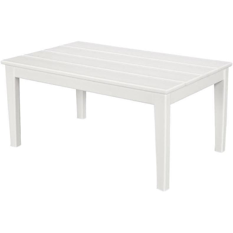 image:imagePOLYWOOD Newport 22 x 36 Coffee Table Slate GreyWhite