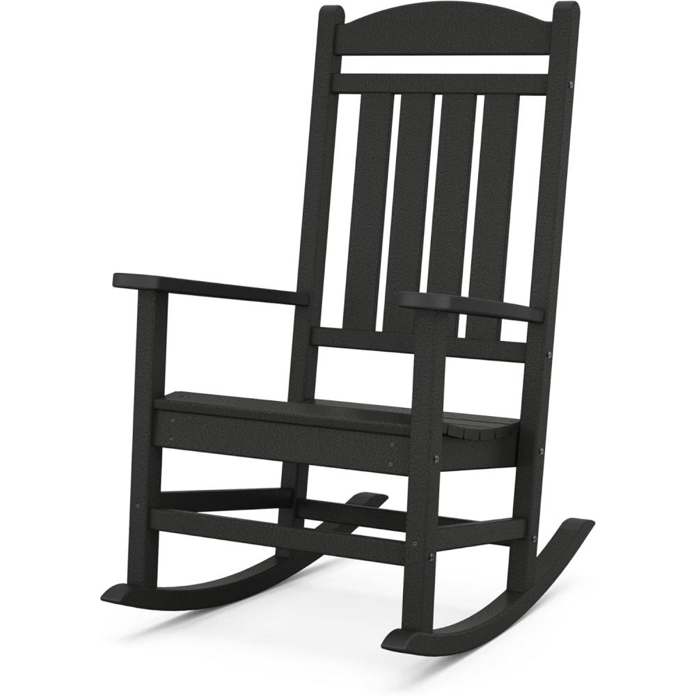 image:imagePOLYWOOD Presidential Rocking Chair in Slate GreyBlack