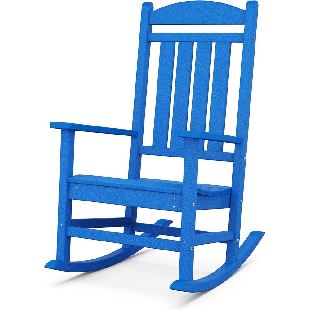 image:imagePOLYWOOD Presidential Rocking Chair in Slate GreyPacific Blue
