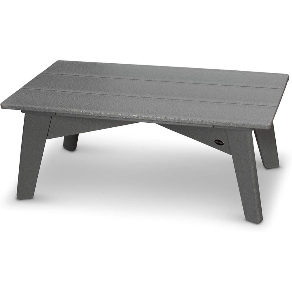 image:imagePOLYWOOD Riviera ConversationCoffee Table WhiteSlate Grey