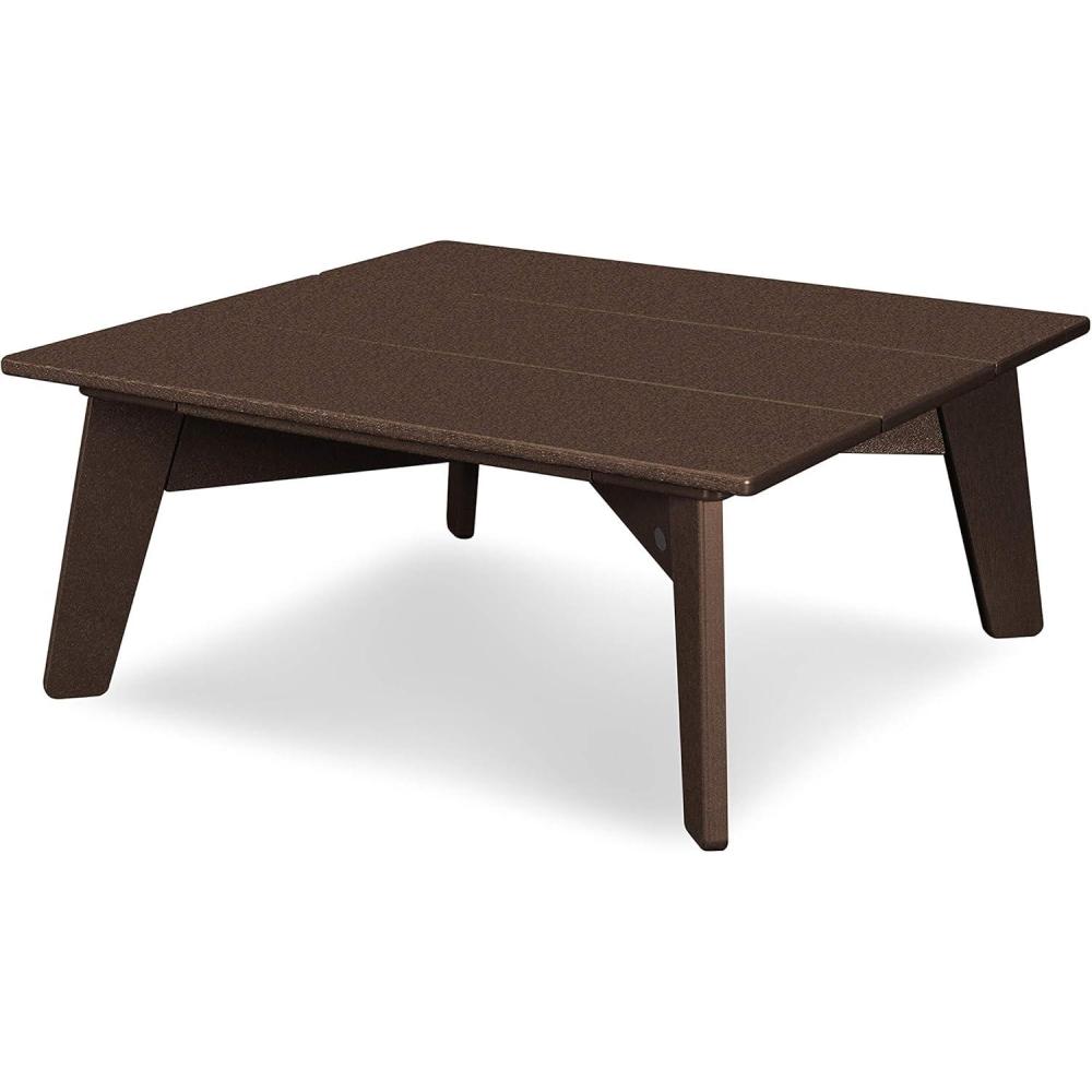 image:imagePOLYWOOD Riviera Modern Conversation Table in Slate GreyMahogany
