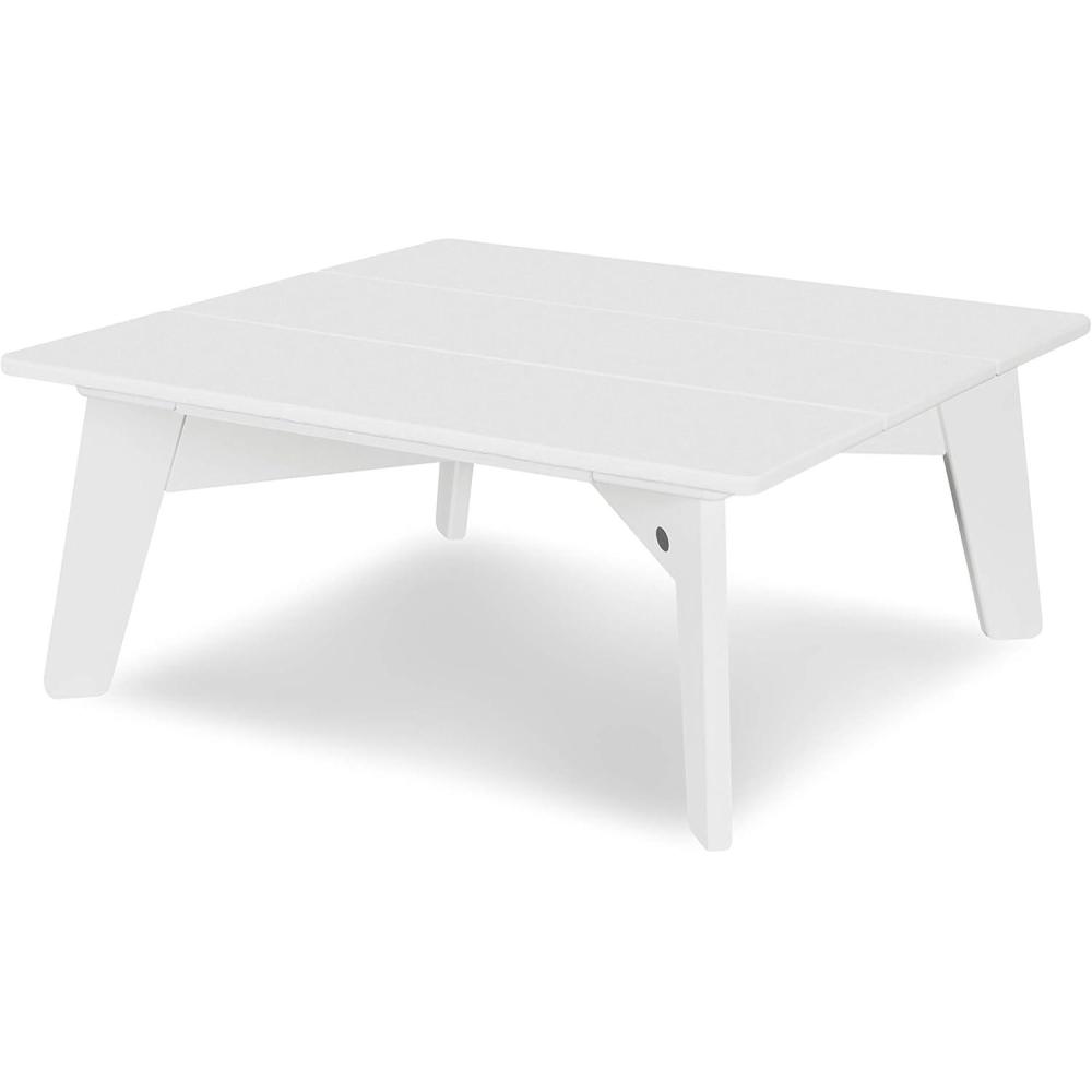 image:imagePOLYWOOD Riviera Modern Conversation Table in Slate GreyWhite