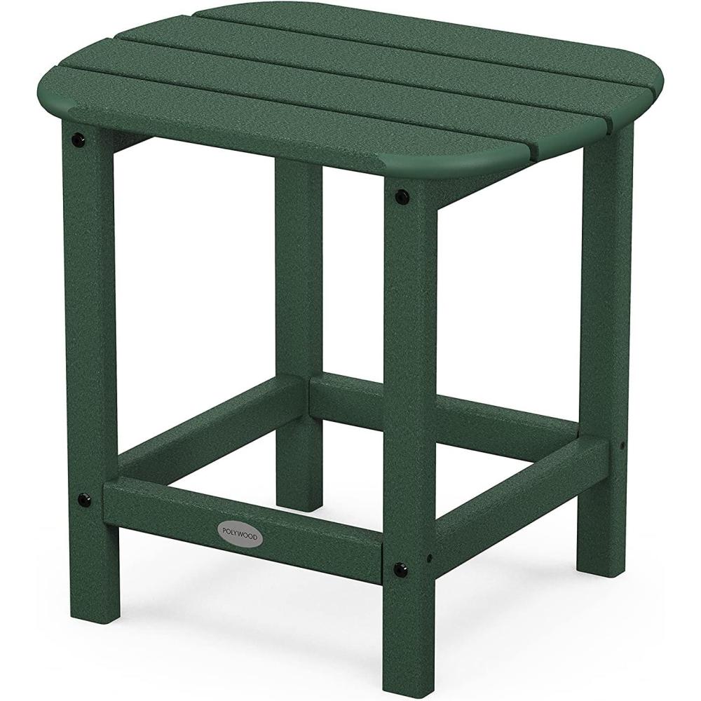 image:imagePOLYWOOD SBT18WH South Beach 18 Outdoor Side Table WhiteGreen