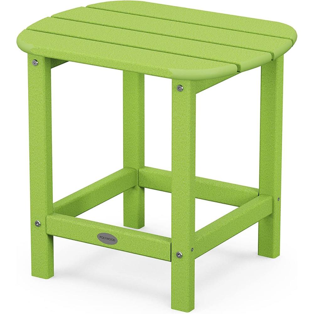 image:imagePOLYWOOD SBT18WH South Beach 18 Outdoor Side Table WhiteLime