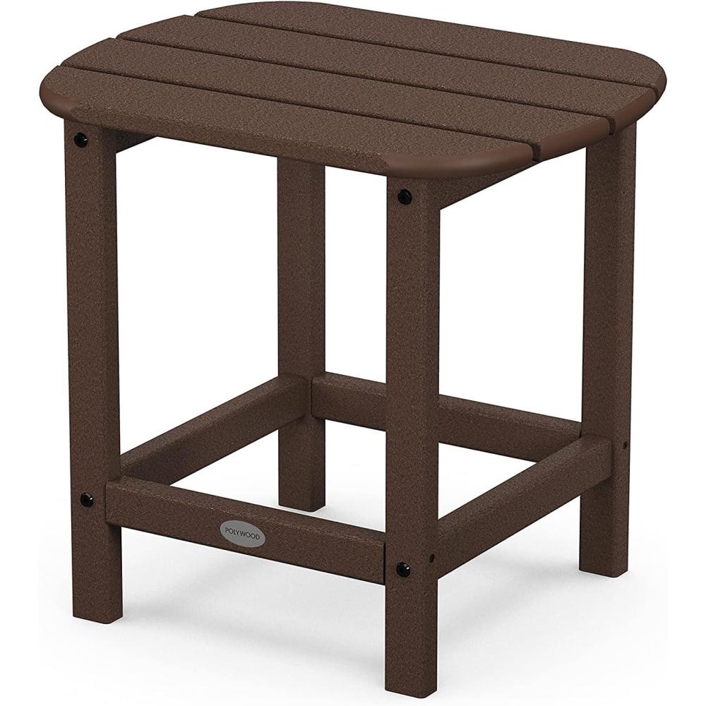 image:imagePOLYWOOD SBT18WH South Beach 18 Outdoor Side Table WhiteMahogany