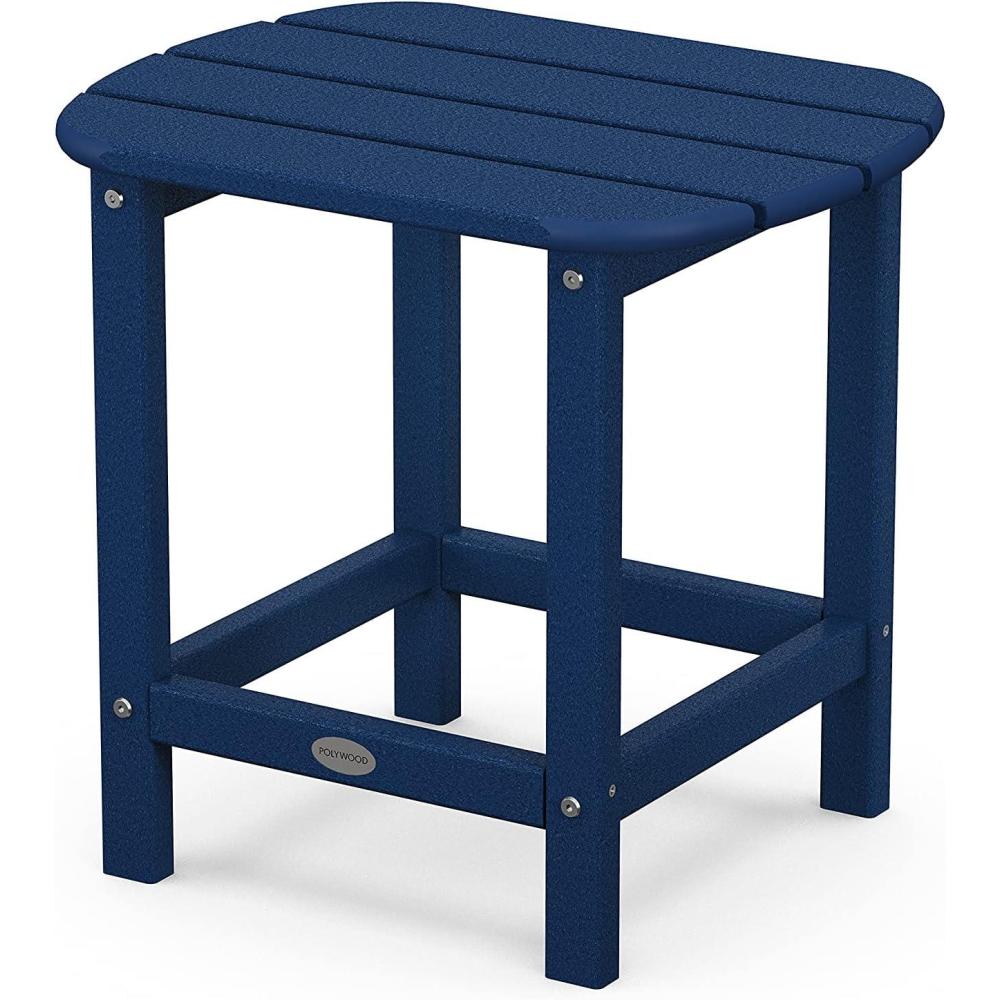 image:imagePOLYWOOD SBT18WH South Beach 18 Outdoor Side Table WhiteNavy