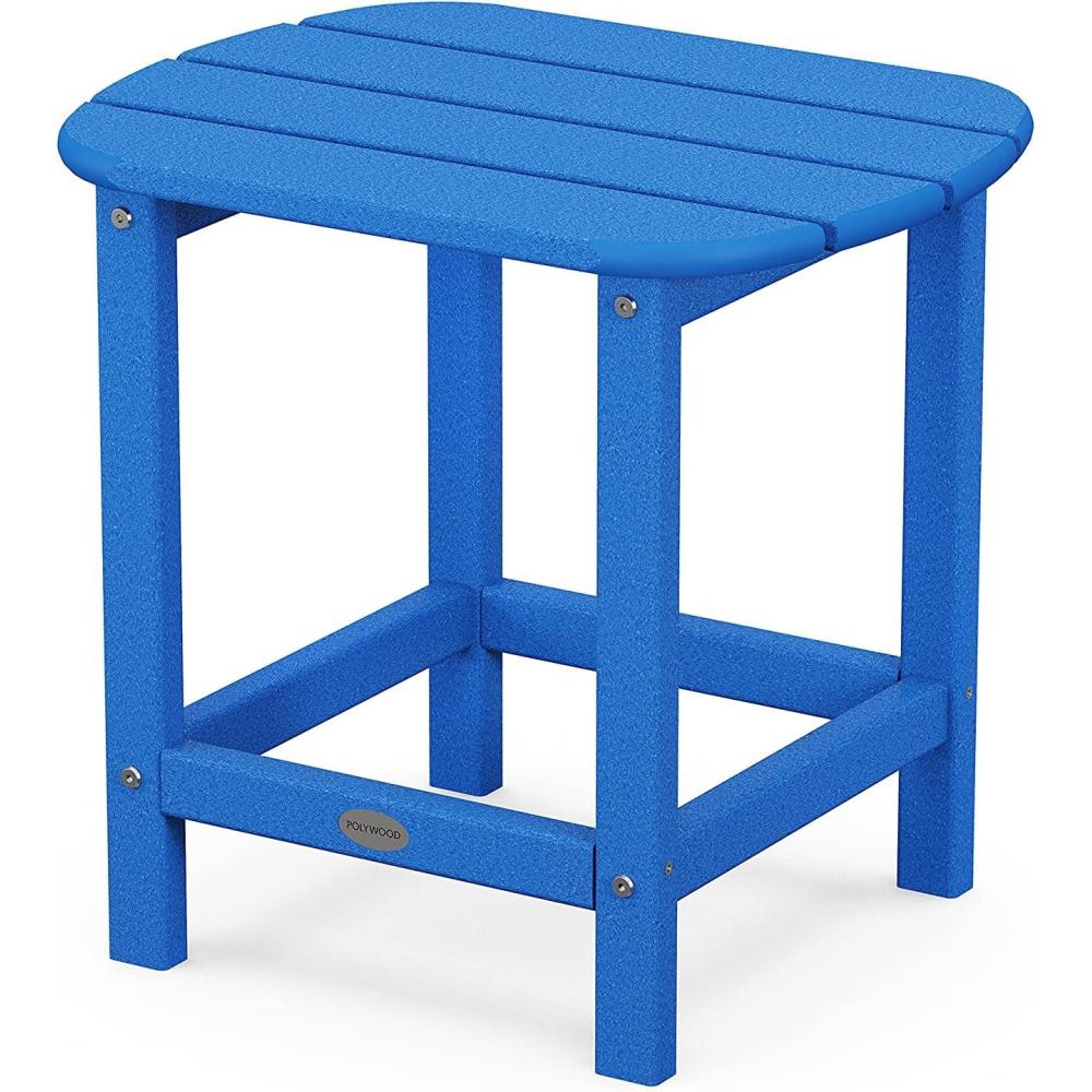 image:imagePOLYWOOD SBT18WH South Beach 18 Outdoor Side Table WhitePacific Blue