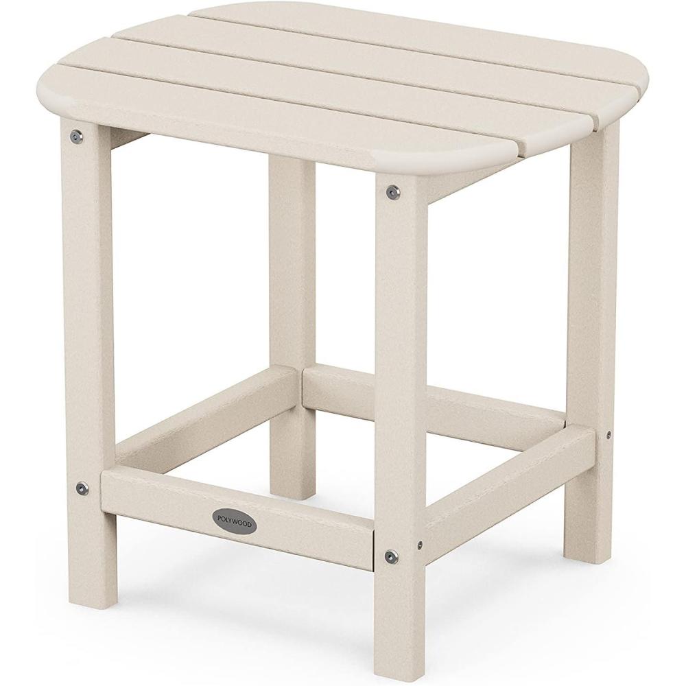 image:imagePOLYWOOD SBT18WH South Beach 18 Outdoor Side Table WhiteSand